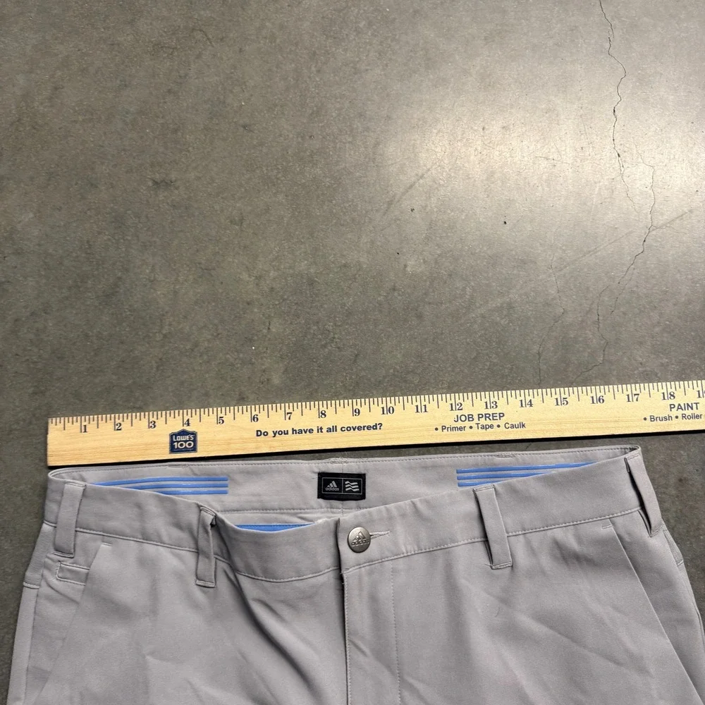 Adidas Mens Ultimate365 Golf Pants Light Gray 33x30 Performance Trousers